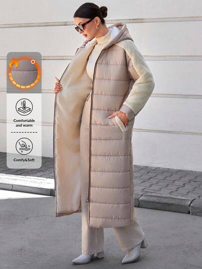 CLARA VERO Women Arctic Luxe Sherpa Beige Oversized Winter Coat