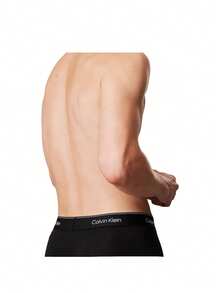 Calvin Klein 3 Packs Men's Boxer Briefs With Minimalist Comfortable Waistband - Black - View 3