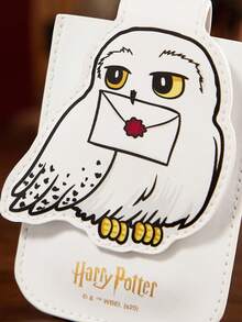 HARRY POTTER X SHEIN 1 cái Ví đựng thẻ họa tiết hoạt hình bằng da PU, có thể đựng 4 thẻ, phù hợp cho nam, nữ, học sinh - trắng - Xem 4