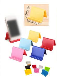 SHEIN 1 件适用于手机和平板电脑的折叠支架，可调节桌面手机支架，可调节角度高度的桌面手机支架，适用于手机壳的桌面手机支架（白色、黑色、粉色）