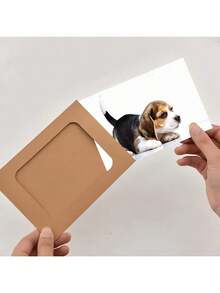 1 Set/21 Pcs Paper Photo Frame, 10pcs Kraft Hanging Picture Frames Display For 4x6in Photo, Cardboard Photo Frames 10 Clothespins With 1 Rope For Birthday, Wedding, Engagement,Anniversary, Valentine's Day And Graduation Party Decor