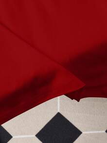 Manfinity Homme Camiseta de manga corta de cuello redondo casual y versátil para hombres - Rojo - Ver 5