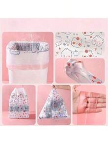 15/45/75/150 pièces Sacs poubelle à cordon, pour petite cuisine, salle de bain, chambre, extra résistants, sacs poubelle sans odeur, sacs poubelle jetables, doublures de poubelle, fournitures de nettoyage, usage professionnel, pour cuisine, salon, salle de bain, bureau et hôtel