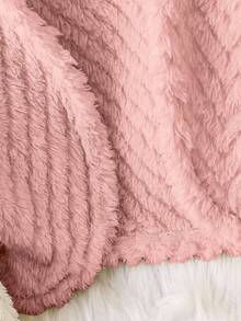 Áo khoác dài tay thường ngày màu trơn cho bé gái, Thu/Đông - Hồng - Xem 5