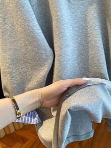 Resyla Women's Casual Striped Patchwork Sweatshirt