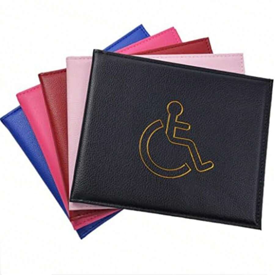Certificate Shell Disability Certificate Protection Case Disabled Person ID Protection Case ID Leather Case,School Supplies,Back To School - Multicolor - View 1