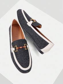 MOTF PREMIUM ZAPATOS PLANOS CUADRADOS CÓMODOS Y CASUALES PARA MUJER - Gris Oscuro - Ver 9