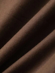 Dazy Kids Girls Young Girl Casual Style Shirt, Open Back Design With Cute Bow, Suitable For Daily Wear, Simple And Fashionable - Brown - View 8