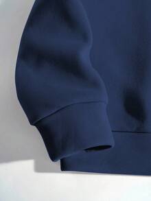 EMERY ROSE Damen Pullover mit Buchstaben-Muster, Rundhalsausschnitt, Langarm, Herbst/Winter