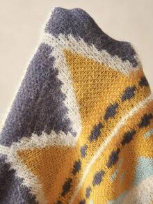 Bohemela Women's Vintage Casual Lightweight Cardigan, Suitable For Winter, Halloween, Music Festivals