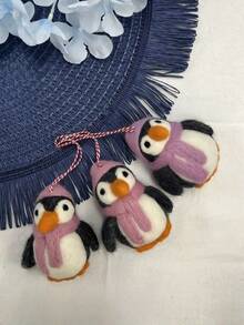 手工毛毡钥匙扣 - 可爱的包袋配件和感恩节礼品套装 - 彩色 - 查看 11