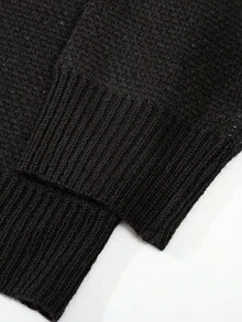 Manfinity Homme Men's Casual Retro Geometric Pattern Crew Neck Sweater, Autumn/Winter - Multicolor - View 7