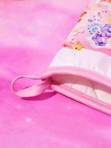 SHEIN X Care Bears Cute Heart Bear Lace Pattern Kitchen Heat Resistant Set, Oven Mitts/Pot Holders, Essential For Baking, Effectively Insulate Heat, Rainbow All-Over Print - Pink - View 7