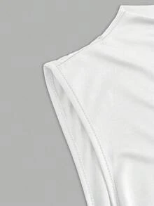 Auralis 3件套女士加大码无袖修身基本款背心 - 白色 - 查看 9