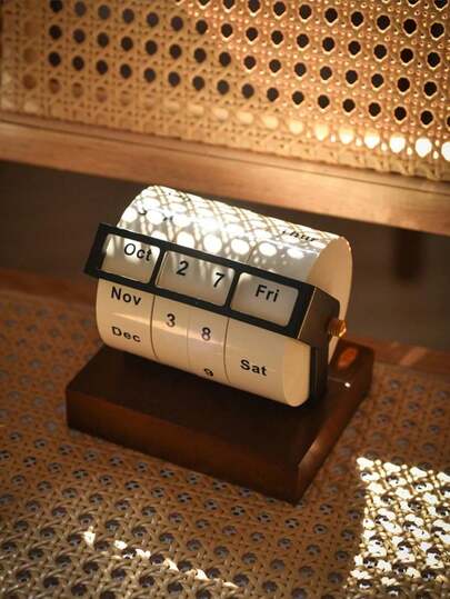 تقويم دائم دوار 2025/2026 تقويم مكتبي كبير دوار ديكور طاولة، تقويم مكتبي، تقويم دائم ملهم للامتحانات، عد تنازلي، تقويم، عيد ميلاد، عودة إلى المدرسة، لوازم مدرسية، ديكور منزلي بسيط، تقويم خشبي دوار قابل لإعادة الاستخدام، مناسب للمنزل وغرفة المعيشة والفصل الدراسي ومكتب