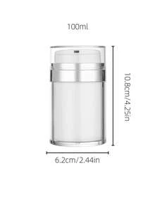 15ml/30ml/50ml/100ml 真空泵瓶、真空面霜罐、可再填充保湿霜分配器、按压式泵瓶，适用于乳液、精华液、化妆品、旅行和浴室存储”