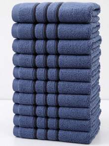 SHEIN 1/10pcs Thick, Absorbent, And Lint-Free Hand/Face Towels, 500GSM, Ideal For Bathroom Use, Adults, Salons, Hotels, Gyms, Spas Home Bathroom Decor Fall Decor Back To School Dish Cloths Kitchen Towel