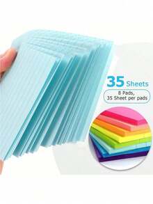SHEIN 1/8pcsLarge Sticky Notes 4x6 IN,(46 Sheet/Pad) Lined Sticky Notes 4x6 Bright/Pastel Sticky Notes Lined Large Sticky Note Pads Large Sticky Notes Bulk Lined Sticky Notes Large Back To School