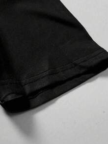 Manfinity LEGND Men Plus Size Skull Printed Short Sleeve T-Shirt, Going Out Street Wear - Black - View 6