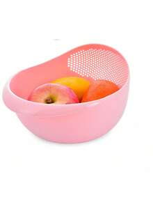 SHEIN 1/4pcs Multifunctional Rice Washing Basket With Handle, Vegetable Washing Basin, Fruit Plate, Kitchen Drain Basket, Kitchen Supplies Rice Washing Strainer, Household Kitchen Drain Basket - Multicolor - View 16