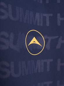 Men's Casual Versatile Letter Print Hooded Jacket - Blue - View 4