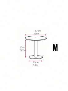 SHEIN 1/3 Piezas Soporte de Pastel de Acrílico, Soporte de Exhibición de Pastel Redondo Transparente para Mesa de Postres, Bodas, Eventos, Fiestas de Cumpleaños, Pasteles, Pastelerías, Dulces - transparente - Ver 8