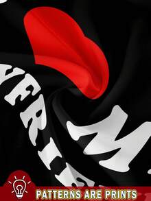 SHEIN EZwear 休闲“我爱我的男朋友”口号图案修身女式吊带背心，适合夏季 - 黑色 - 查看 3