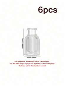 A Set Of 6/12 Glass Vases, Vintage Decorative Centerpiece, Vintage Bottle Tabletop Decoration, Used For Weddings, Receptions, Home Decor, Holiday Party Decoration - A color - View 16