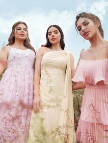 Aureia Chiffon Bridesmaid Dress With Asymmetric Shoulder And Draped Detailing (Adult)