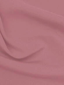 Breezaya Kích thước lớn Màu thuần Vòng cổ Xoắn Nút Giải trí Ngắn tay Áo sơ mi - Hồng - Xem 5