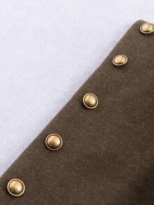 Franclia Fashionable French Exquisite Outing Short Coffee Color Round Neck Long Sleeve Coffee Color Short Coat Ladies Autumn And Winter Woolen Coat Ladies Winter Wear Fashionable Ladies Coat