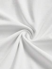 Manfinity Joysei 时尚休闲年轻布鲁克林纽约字母撞色印花修身圆领短袖T恤，男士款，适合约会、聚会、日常穿着，情侣装和家庭装皆宜，送给男友的绝佳礼物。纽约T恤，布鲁克林衬衫 - 白色 - 查看 4