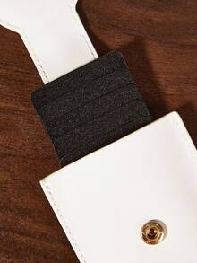 HARRY POTTER X SHEIN 1 cái Ví đựng thẻ họa tiết hoạt hình bằng da PU, có thể đựng 4 thẻ, phù hợp cho nam, nữ, học sinh - trắng - Xem 6