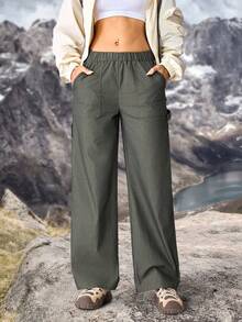 Women Outdoor Pants For Hiking Sun Protection Lightweight Quick Dry Hiking Women Hiking Pants Outdoor Pants For Women Camping Lightweight Pants Hiking Pants Women - Army Green - View 6