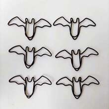 15/25/50pcs Bat Paper Clip,Paper Clips For Paperwork Office School And Personal Use,Halloween And Festival Decoration Back To School,Back To School,School Supplies - 黑色 - 查看 6