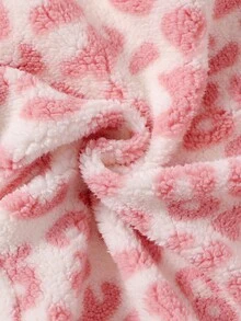 SHEIN 女婴休闲简约连帽拉链连体衣，冬季