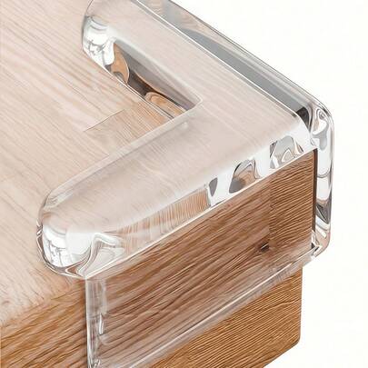 SHEIN 4/8/12 件透明护角 - 高强度胶粘剂，适用于桌子、家具、玻璃、橱柜等