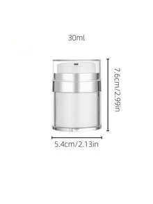 15ml/30ml/50ml/100ml 真空泵瓶、真空面霜罐、可再填充保湿霜分配器、按压式泵瓶，适用于乳液、精华液、化妆品、旅行和浴室存储”