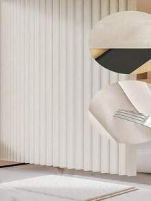 SHEIN 1 件防水折叠浴室浴帘 - 易于安装和存放，家居装饰淋浴隔断 - 米色 - 查看 2