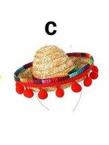 SHEIN 1 件墨西哥派对帽头带，狂欢节万圣节发箍迷你帽，圣诞节