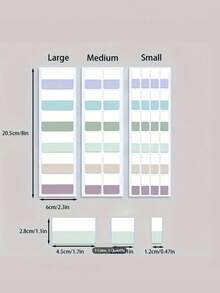 SHEIN 60/120/240 Pieces Of Adhesive Index Tags, Writable And Reusable File Labels, Colorful Page Marker Tags, Suitable For Reading Notes, Books, And Organizing Files,Low Viscosity, Does Not Damage Paper - Multicolor - View 4