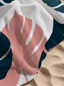 SHEIN Khăn tắm biển cỡ lớn siêu nhanh khô bằng sợi microfiber với họa tiết lá nhiệt đới, cực mềm, không bám cát, thấm hút cao, nhẹ và dễ mang theo, thích hợp cho bãi biển, hồ bơi, du lịch và làm quà tặng ngày Valentine, thảm yoga/khăn bơi thời trang, nhanh khô cho du lịch mùa hè, trang trí phòng tắm kỳ nghỉ, đồ dùng cần thiết cho bãi biển. - Màu xanh lá cây đậm - Xem 6