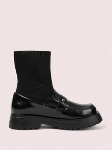 CUCCOO DOLLMOD 女士休闲时尚简约百搭厚底鞋 - 黑色 - 查看 8