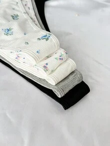 Snug Zone 5件/包大码女式性感丁字裤 - 彩色 - 查看 3