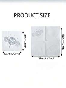 16 Pieces/Sets Of Disposable Napkins With Birthday Slogans, Simple Slogan Graphic Disposable Tissues For Birthday Parties And Christmas - Silver - View 4