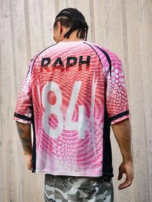 ROMWE MEN TEENAGE MUTANT NINJA TURTLES X ROMWE قميص تي شيرت قصير الأكمام بطبعة السلاحف للرجال في الصيف - وردي - مشاهدة 2