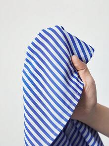 Maija 女式休闲条纹纽扣长袖衬衫，秋季