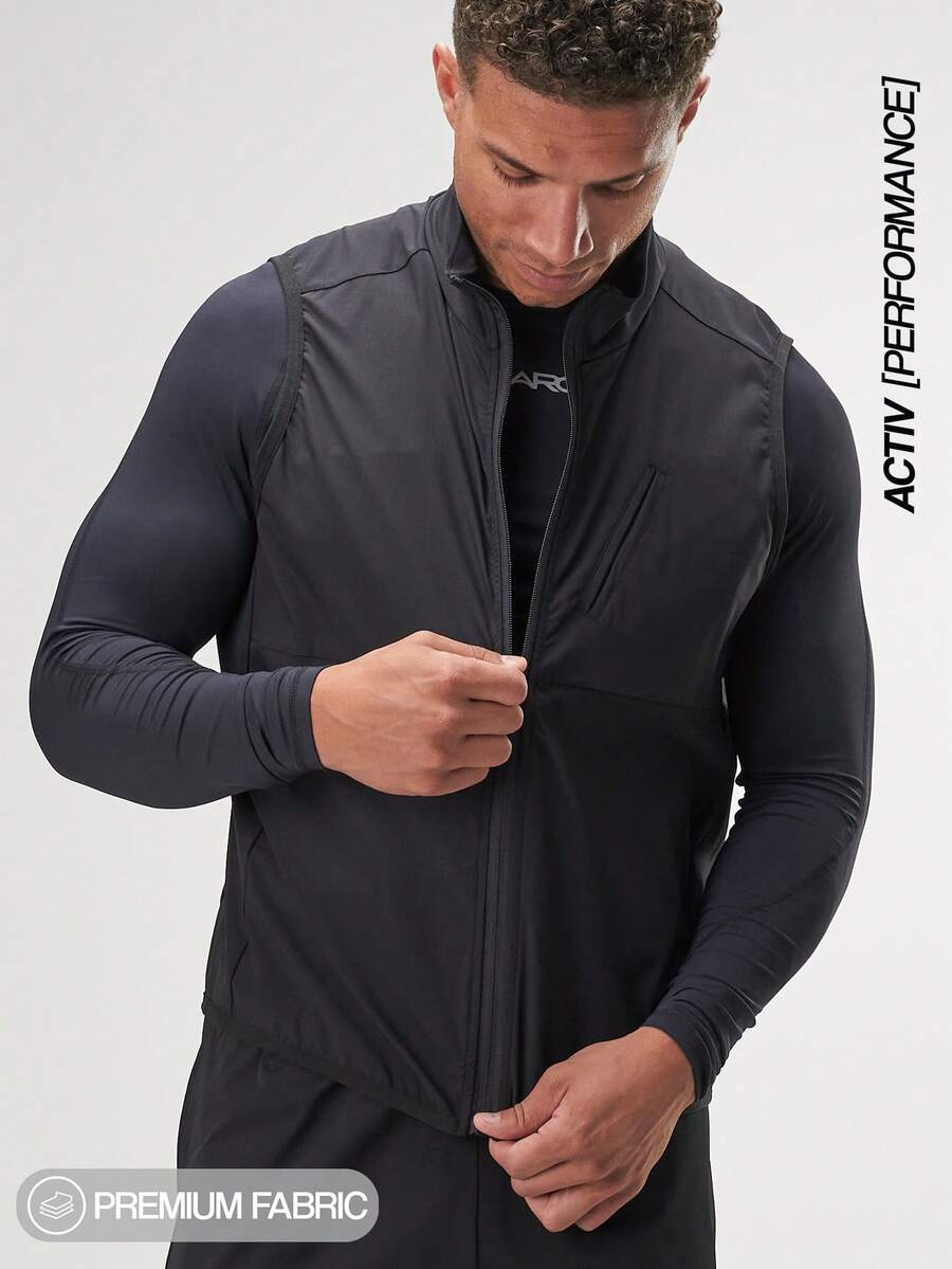 Áo vest đen đơn giản, đa năng, thường ngày dành cho nam - màu đen - Xem 1