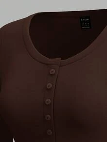 SHEIN EZwear Bộ 2 áo len cardigan dài tay cho nữ, Thu/Đông - Nhiều màu - Xem 5