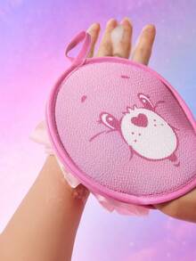 SHEIN X Care Bears 1 件粉色小熊沐浴丝瓜络，双面，一面起泡，一面磨砂，清洁力强，适合成人和儿童 - 粉色 - 查看 4